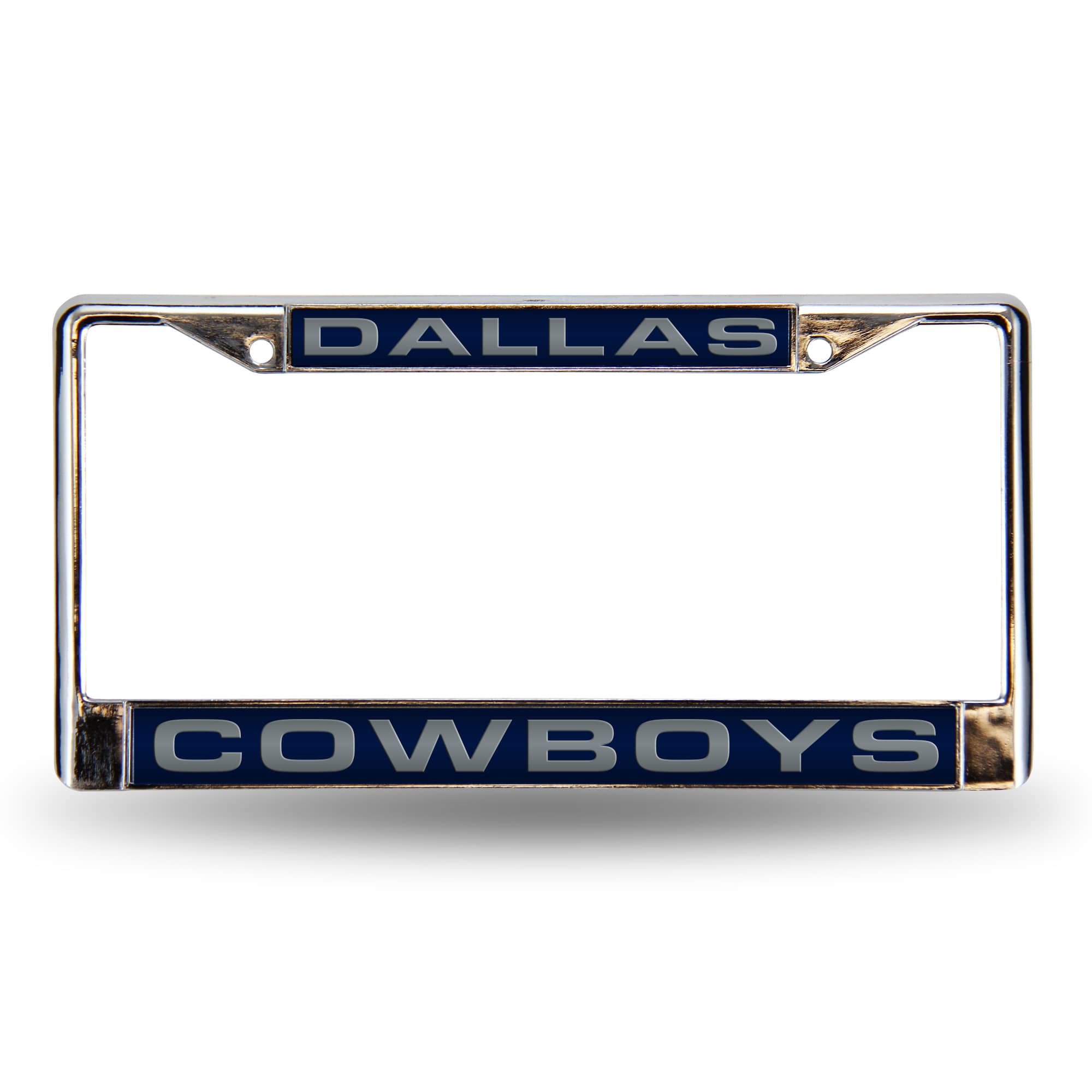 Rico 6" x 12" Blue and Silver Colored NFL Dallas Cowboys License Plate Cover