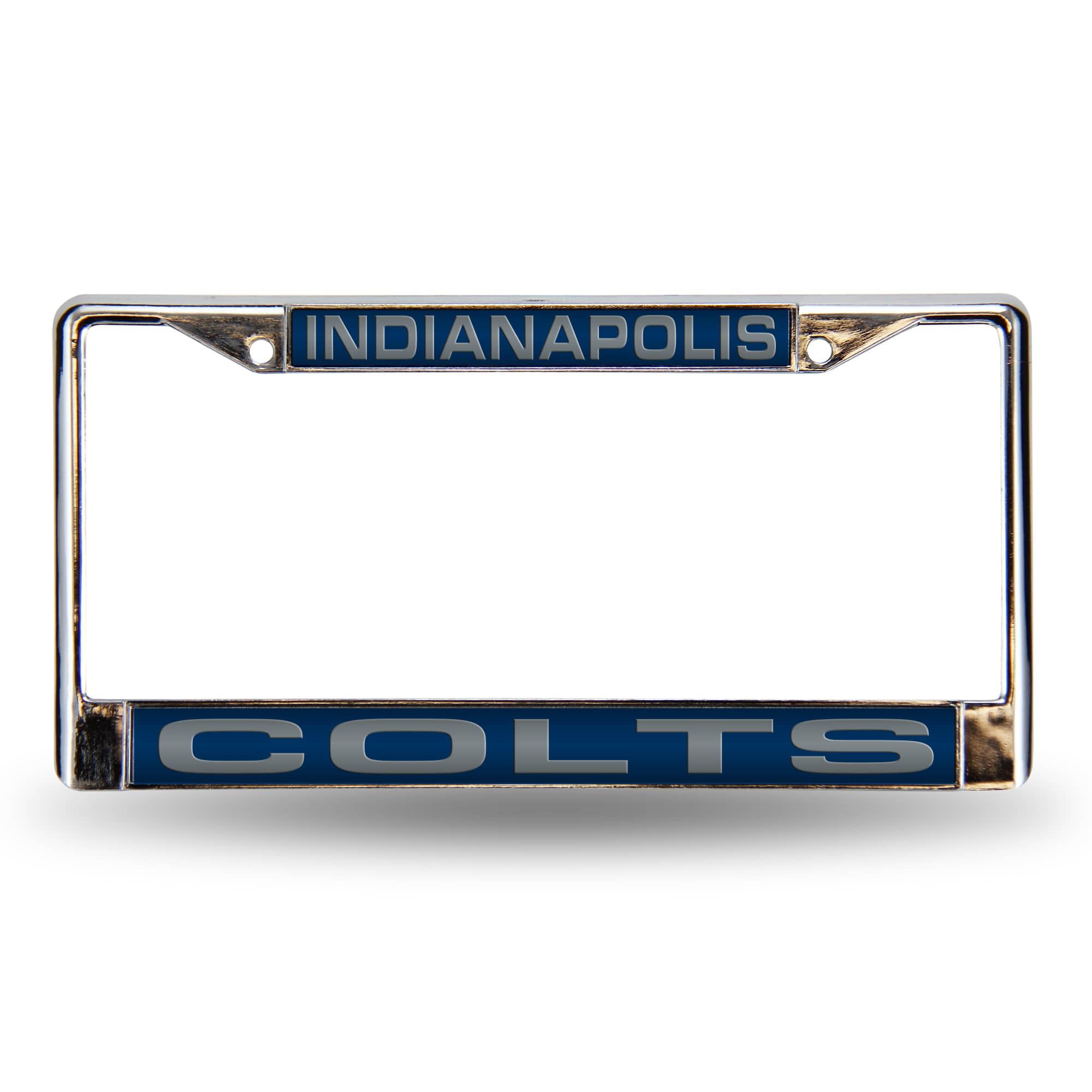 Rico 6" x 12" Gray and Blue NFL Indianapolis Colts Rectangular License Plate Cover