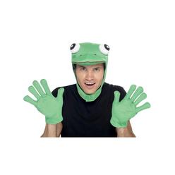 Smiffys 38" Green and Black Frog Kit with Hood and Gloves Unisex Adult Halloween Costume Accessory - One Size
