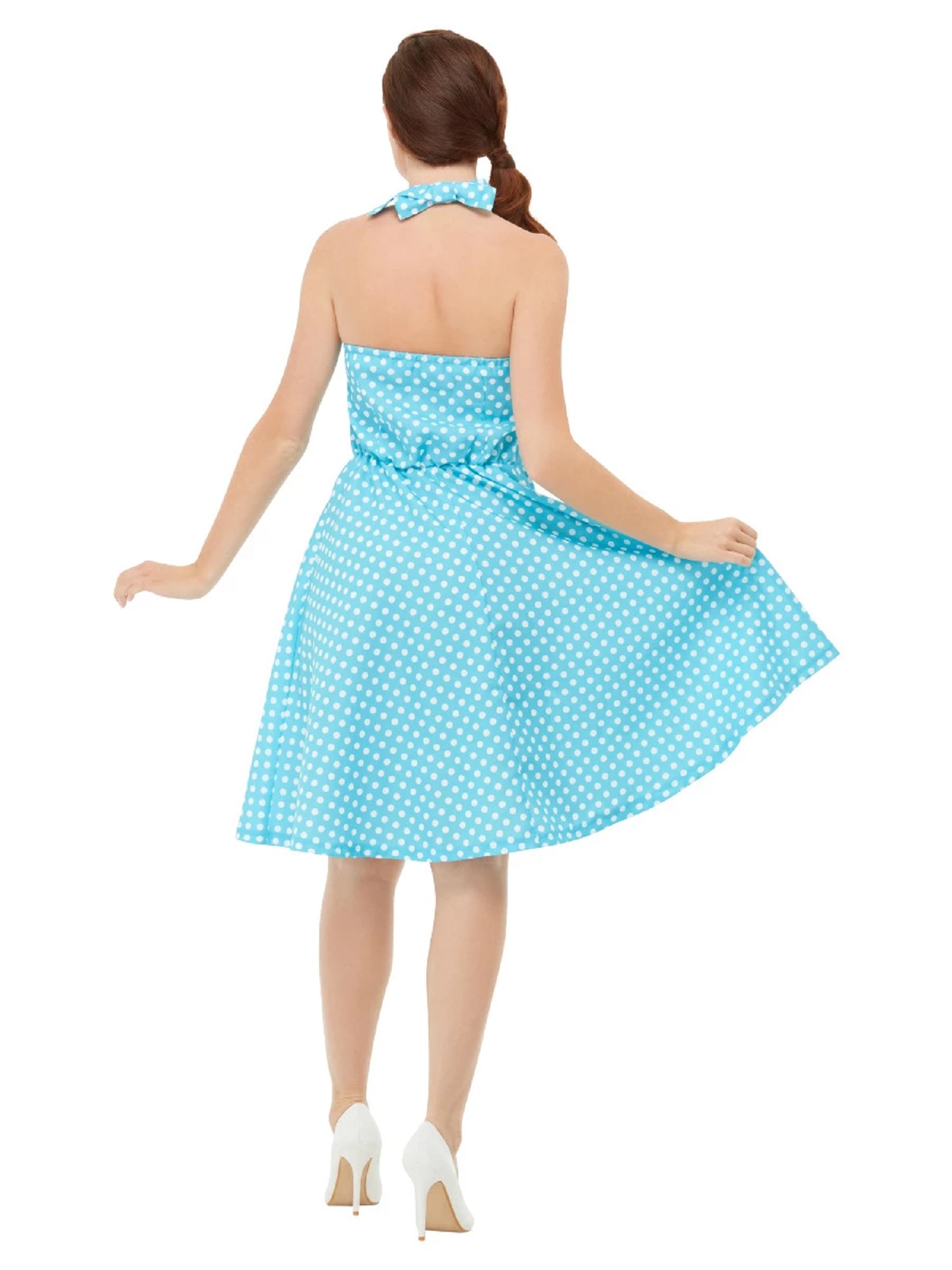 Smiffys 41" Blue and White 1950's Style Pin Up Women Adult Halloween Costume - Small