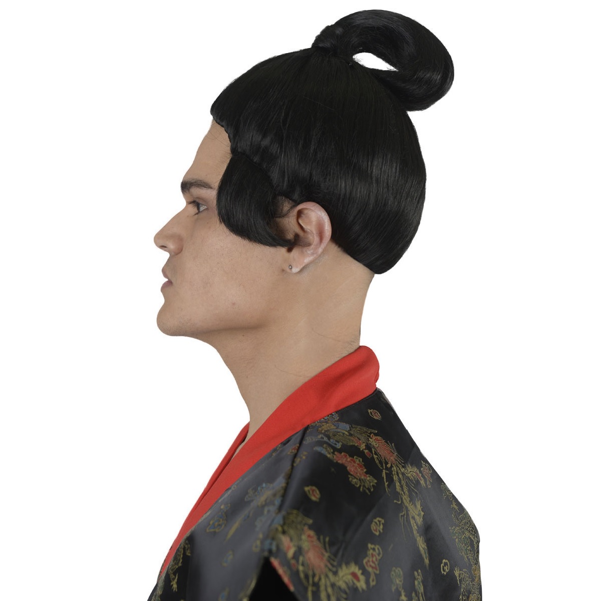 The Costume Center Black Japanese Samurai Halloween Wig Costume