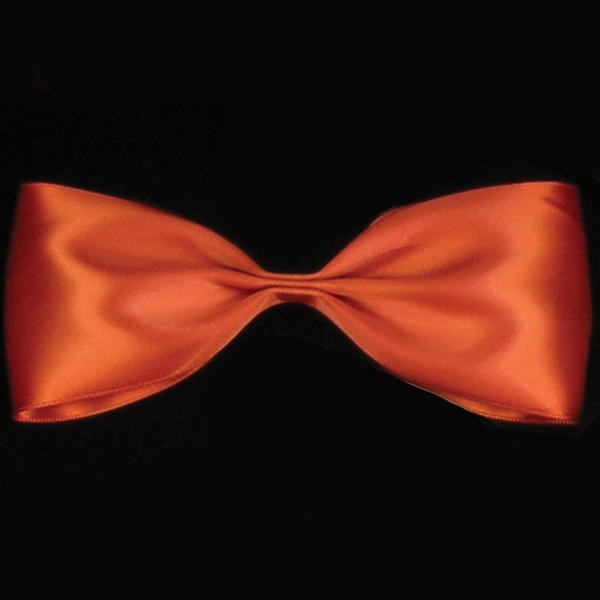 The Ribbon People Orange Double Face Craft Ribbon 0.25" x 108 Yards