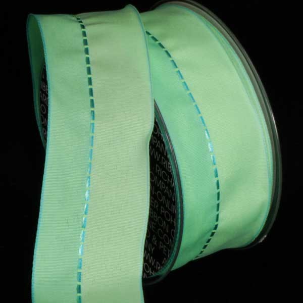 The Ribbon People Mint Green Solid Edge Wired Craft Ribbon 1.5" x 54 Yards