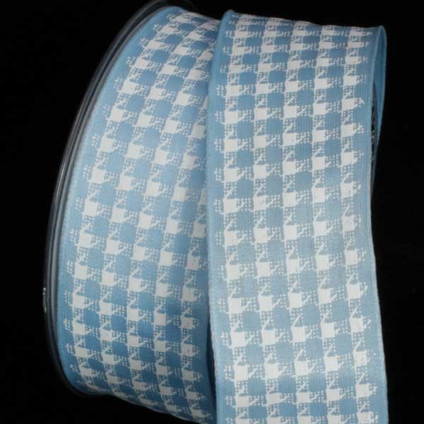 The Ribbon People Blue and White Wired Craft Ribbon 1.5" x 27 Yards