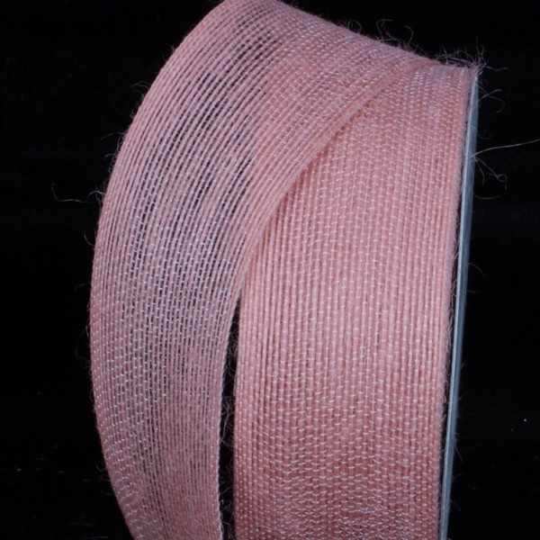 The Ribbon People Peach Pink Woven Edge Craft Ribbon 2" x 27 Yards