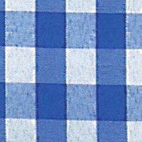 The Ribbon People Blue and White Checkered Cut Edge Craft Ribbon 2.75" x 66 Yards