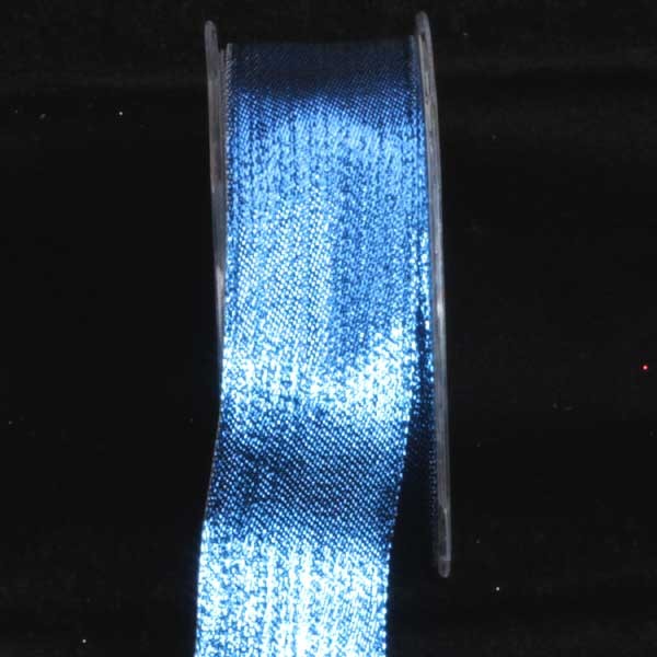 The Ribbon People Shimmering Blue Contemporary Wired Craft Ribbon 1.5" x 108 Yards