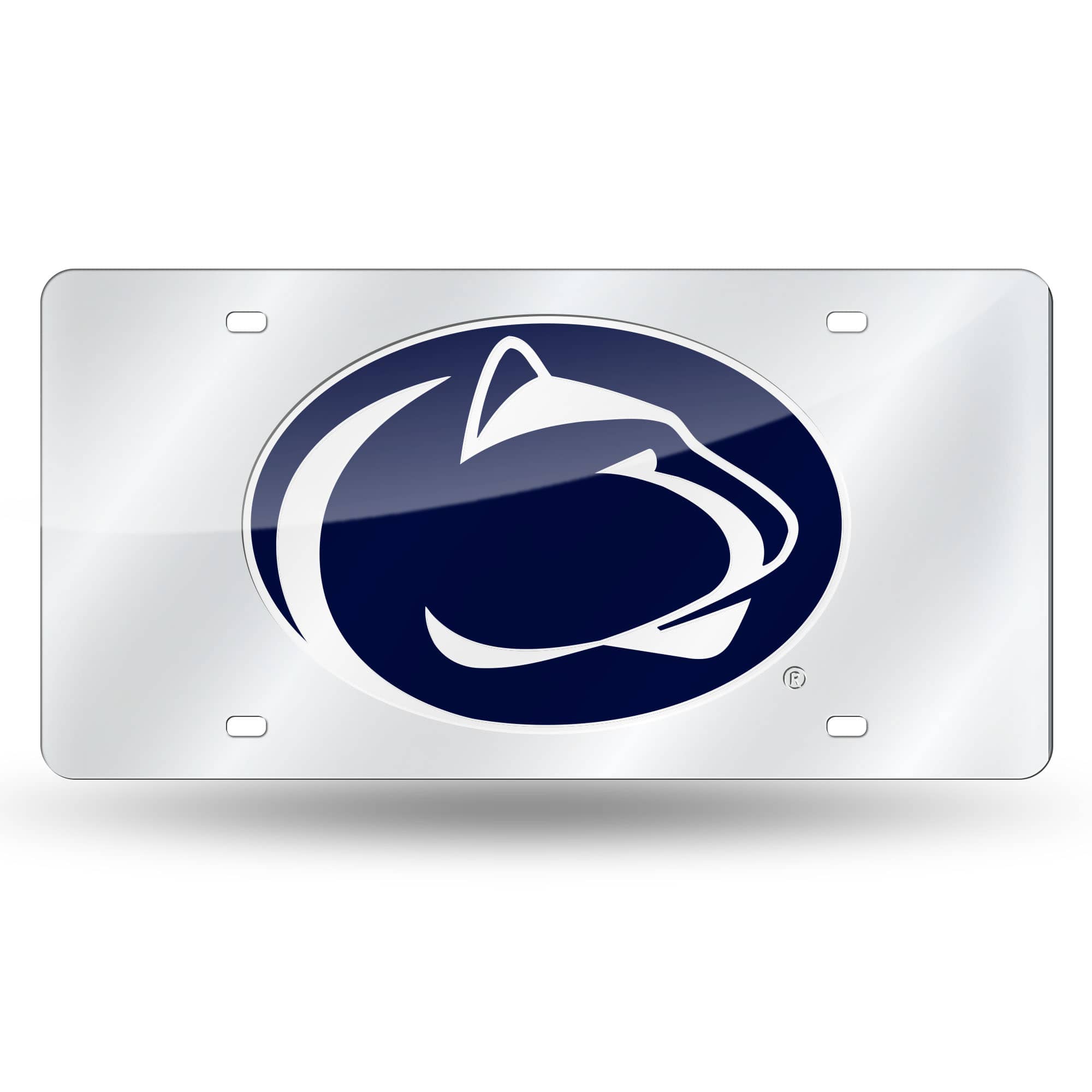 Rico 6" x 12" Silver Colored and Blue College Penn State Nittany Lions Tag