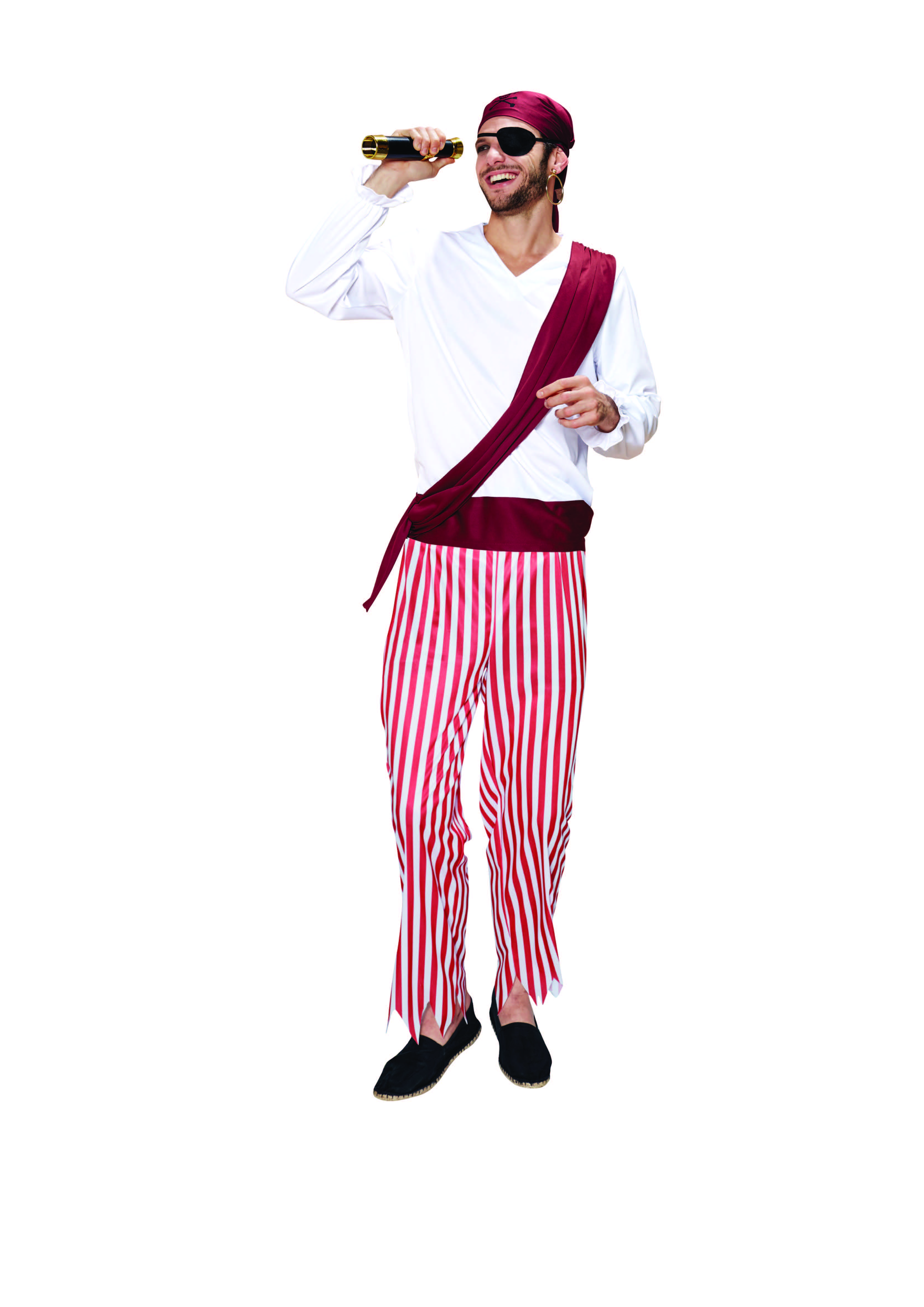 Northlight Red and White Pirate Men's Adult Halloween Costume - Large