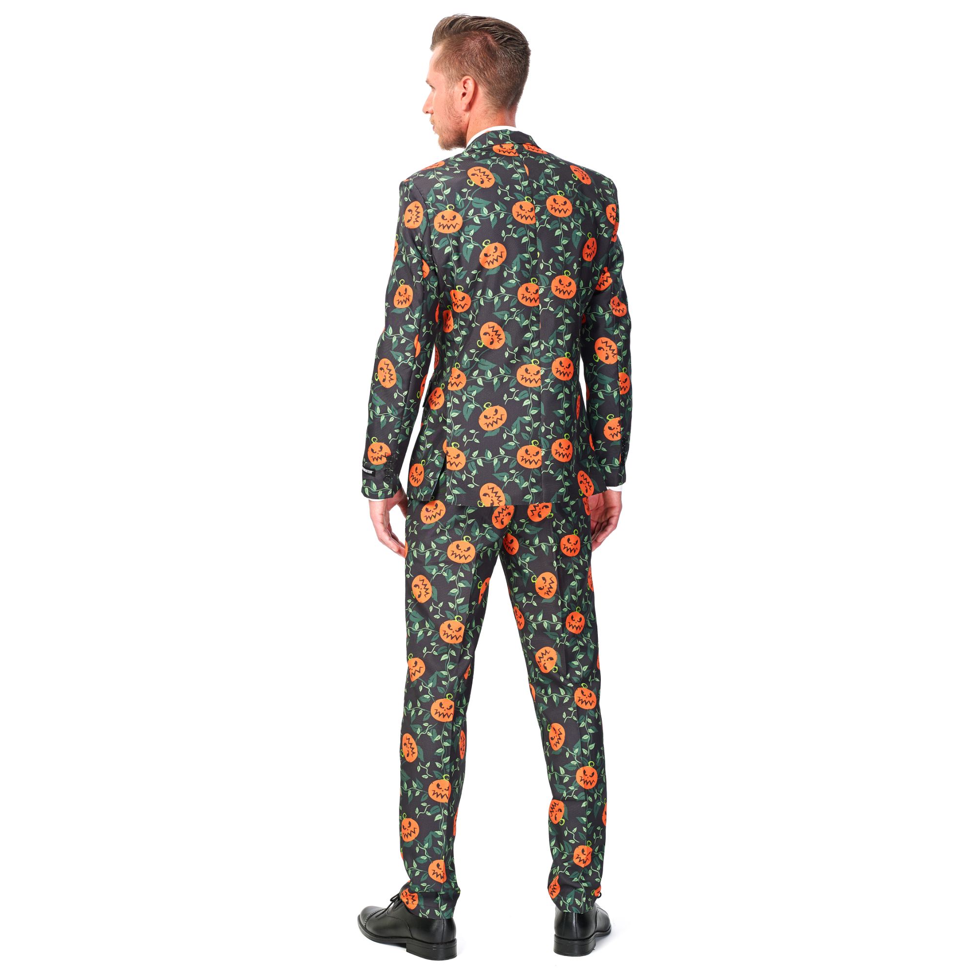 Opposuits Green And Orange Pumpkin Leaves Men S Adult Halloween Suit Small