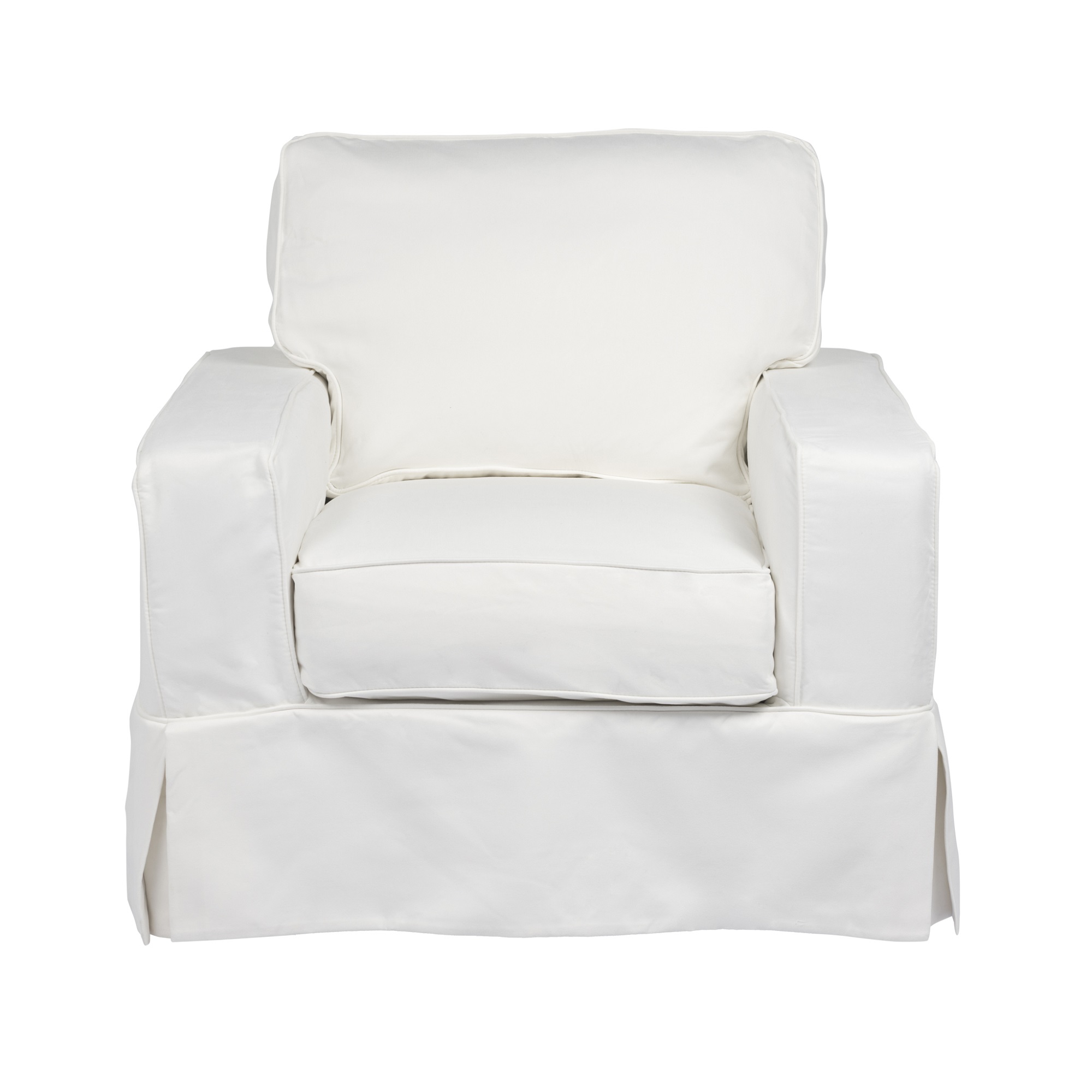 Box Cushion Chair Slipcover, T Cushion Chair Slipcovers 3 Piece