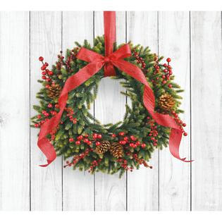 Showdown Displays 7 X 8 Red And Green Christmas Wreath