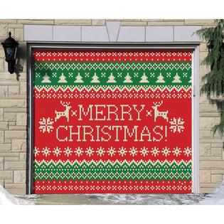 Showdown Displays 7 X 8 Green And Red Merry Christmas