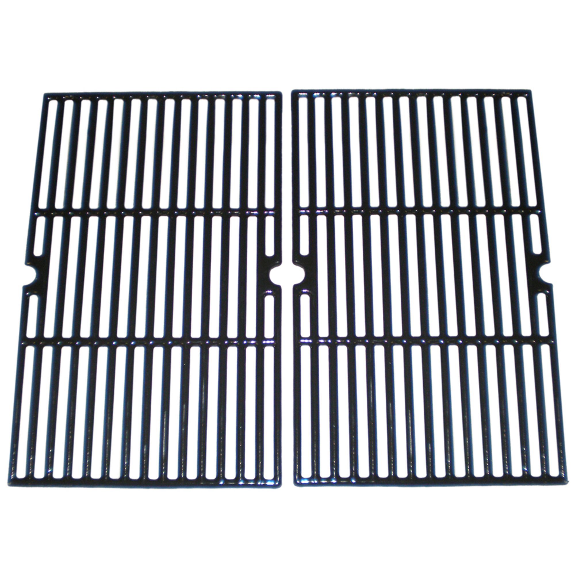 Contemporary Home Living 2pc Gloss Cast Iron Cooking Grid for BBQ Tek and Broil Chef Gas Grills 24.75"
