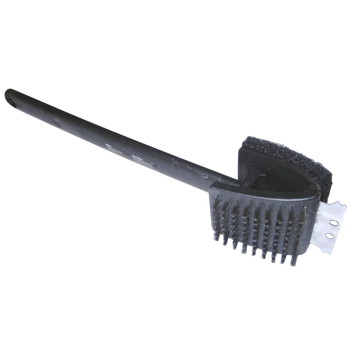Outdoor Living and Style 17.25" Black and Silver Grid Brush with Heads