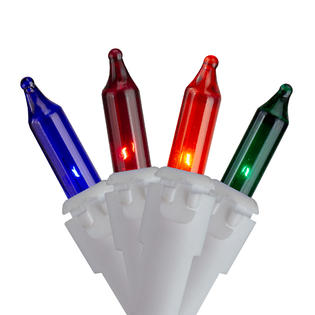 Northlight Set of 150 Multi-Color Mini Icicle Christmas Lights 3