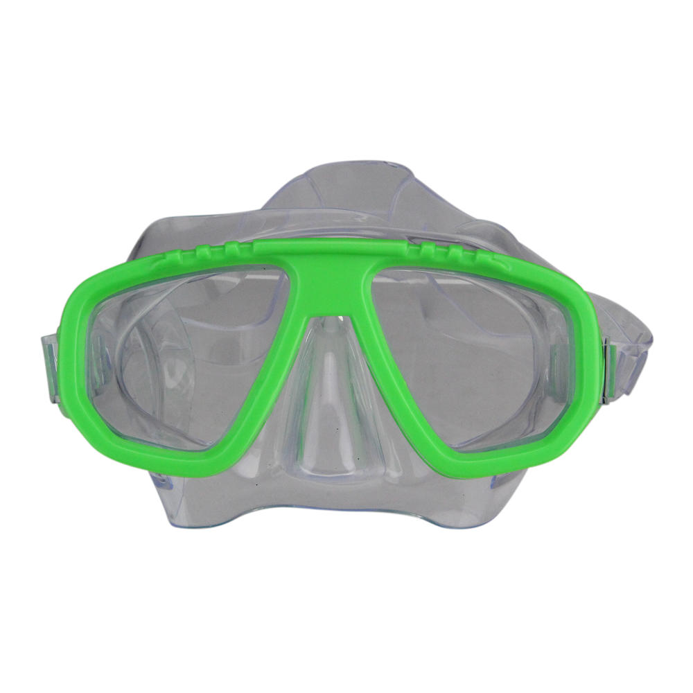 Swim Central 5.5" Lime Green Newport Recreational Swim Mask With Adjustable Strap for Kids
