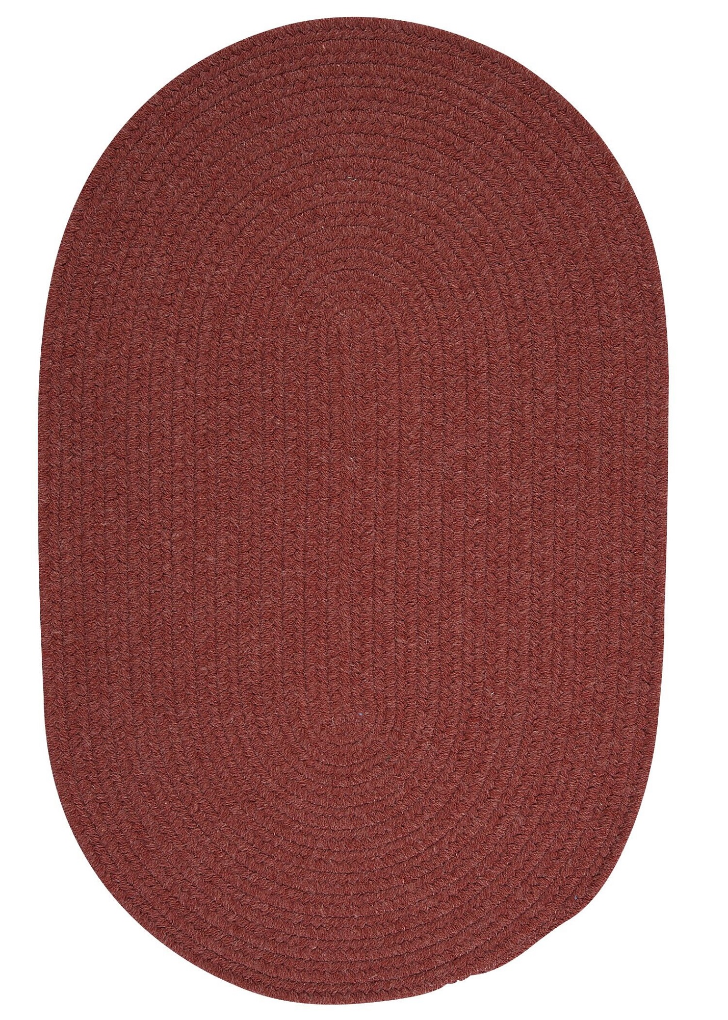 Colonial Mills 5' x 7' Maroon Red Reversible Oval Handcrafted Area Rug