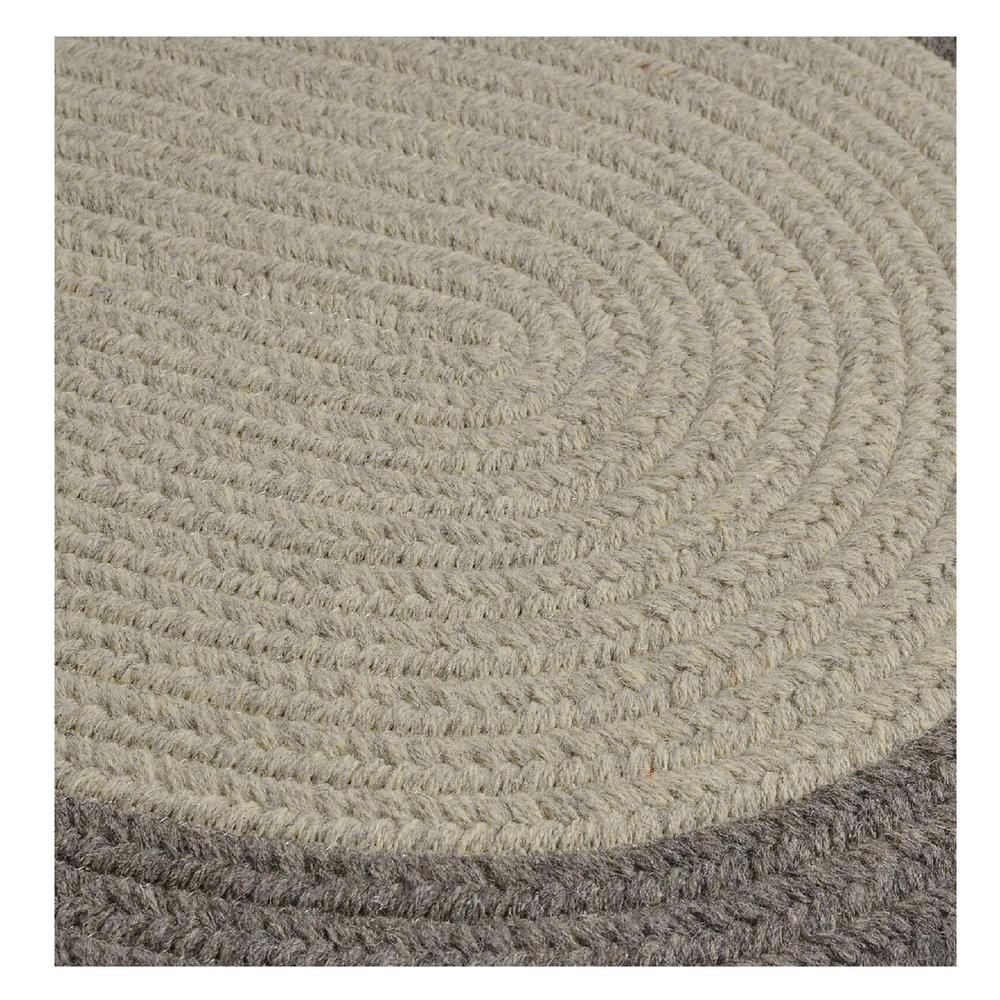 Colonial Mills 8' x 11' Cloud and Pebble Gray Reversible Oval Area Throw Rug
