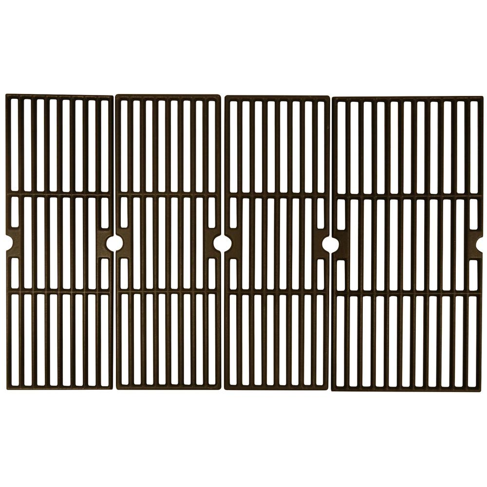 Outdoor Living and Style 4pc Matte Brown Cast Iron Cooking Grid for Charbroil Gas Grills 28.75"