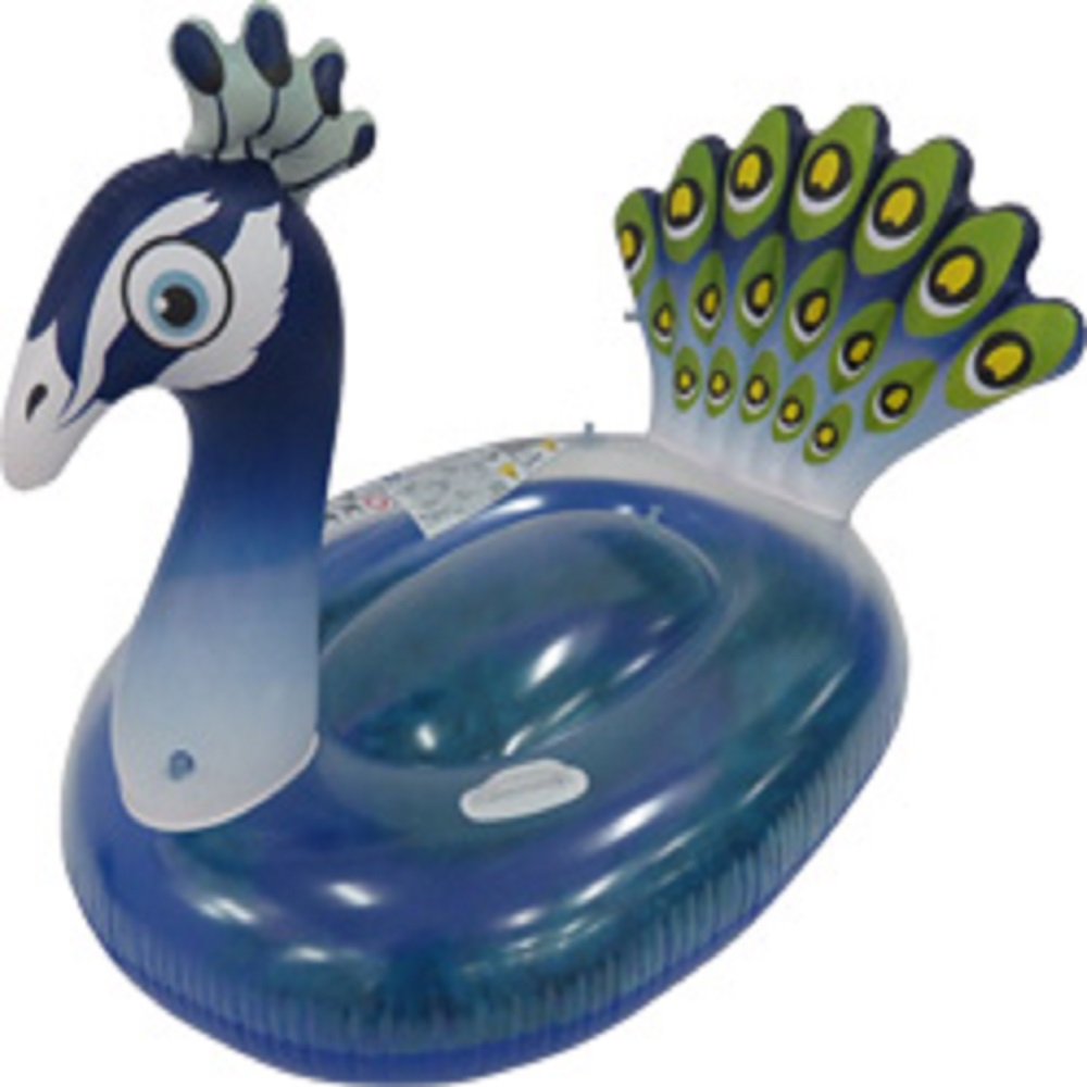 Pool Central 4.75' Purple Inflatable Peacock Swimming Pool Float