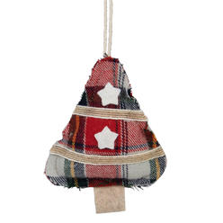 Northlight 4 Plaid Christmas Tree Shaped Plush Ornament Plush Plaid Christmas Tree Ornaments