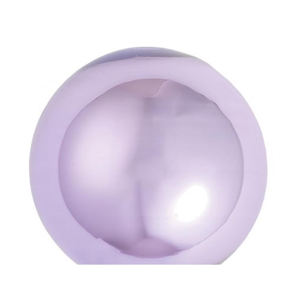 Whitehurst 6ct Purple Pearl Finish Glass Christmas Ball Ornaments 4" (100mm)