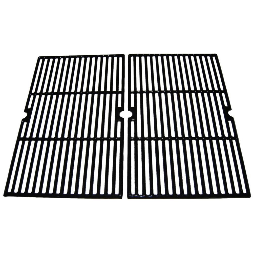 Contemporary Home Living 2pc Gloss Cast Iron Cooking Grid for Aussie and BBQ Grillware Gas Grills 24.75"