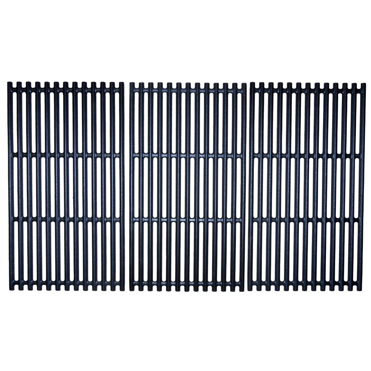 Contemporary Home Living Set of 3 Matte Cast Iron Cooking Grid for Charbroil Brand Gas Grills 28.5"