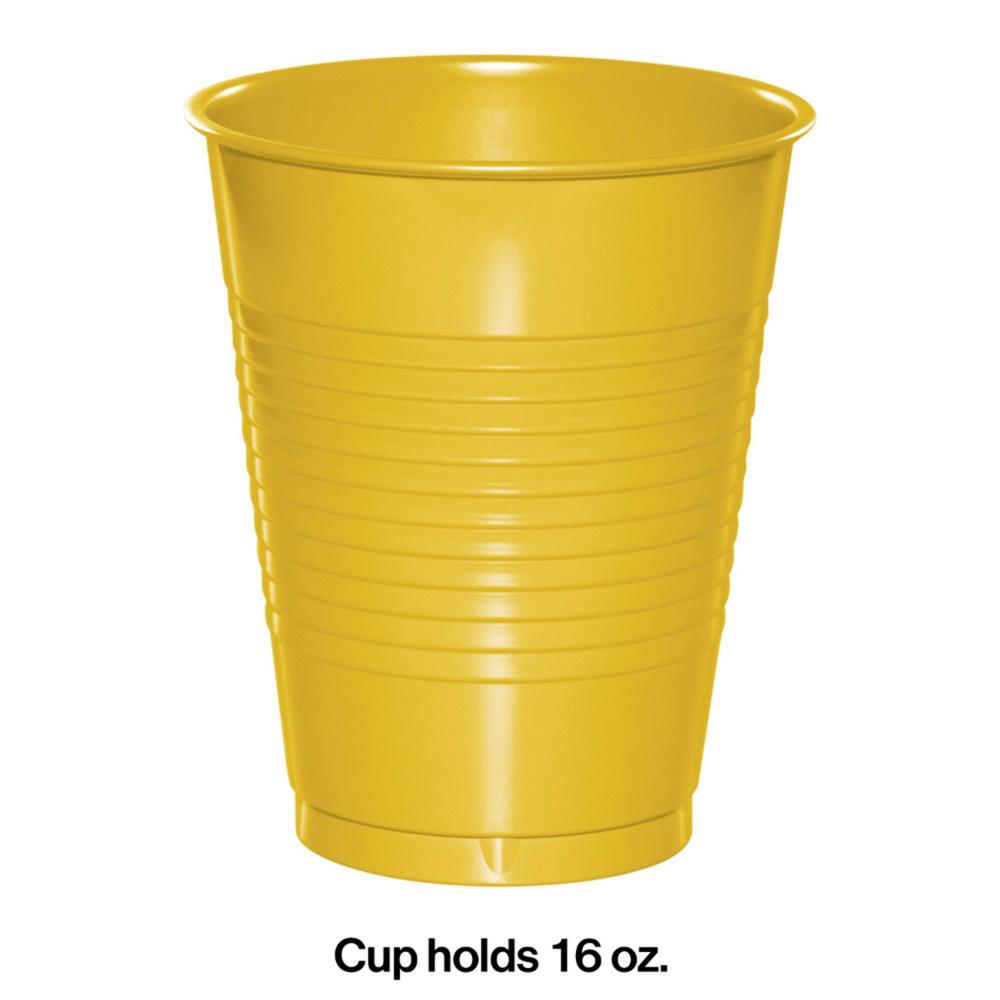 Party Central Club Pack of 240 Yellow Disposable Drinking Party Tumbler Cups 16 oz.