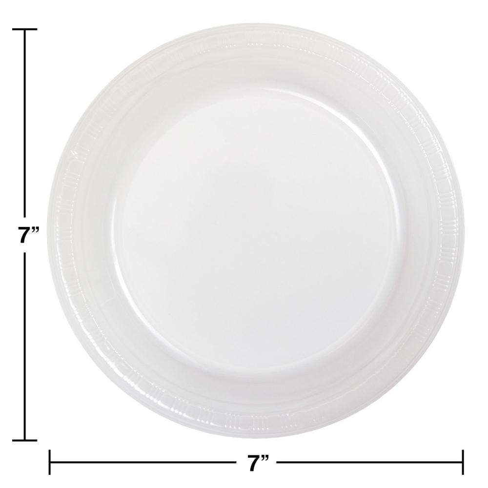 Party Central Club Pack of 240 Classic Clear Disposable Round Party Lunch Plates 7"