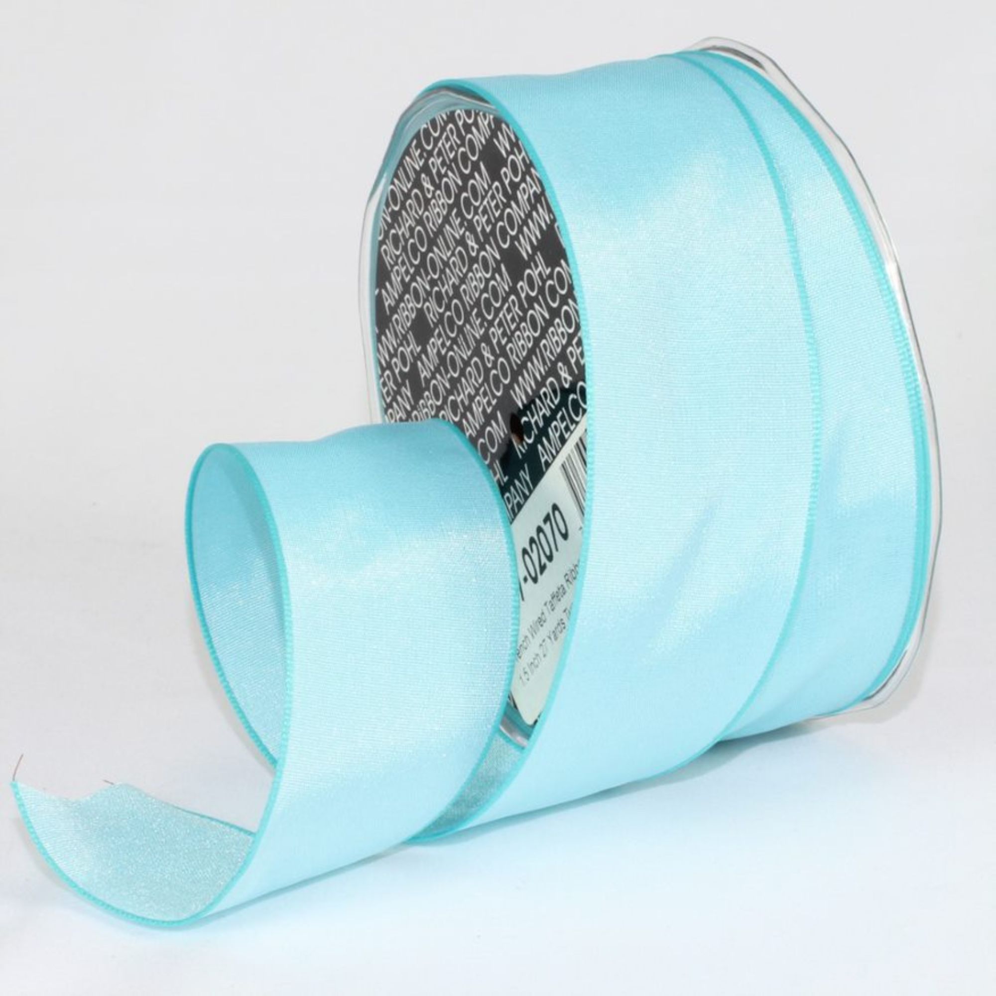The Ribbon People Turquoise Blue Solid Wired Craft Ribbon 1.5" x 27 Yards