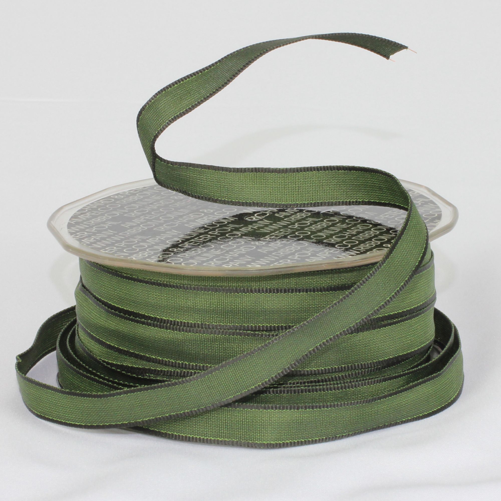 The Ribbon People Forest Green French Wired Craft Ribbon 0.25" x 108 Yards