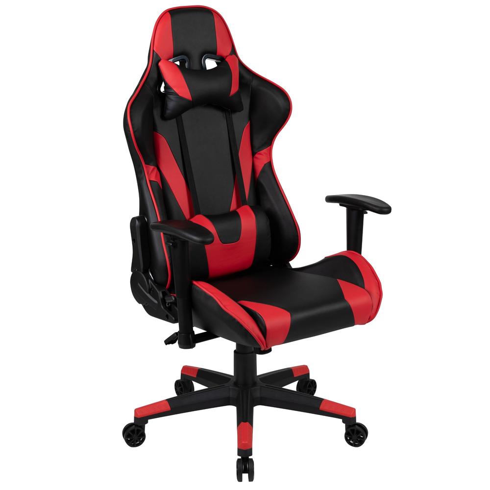 Flash Furniture 51" Red and Black Gaming Set Reclining Chair With Desk