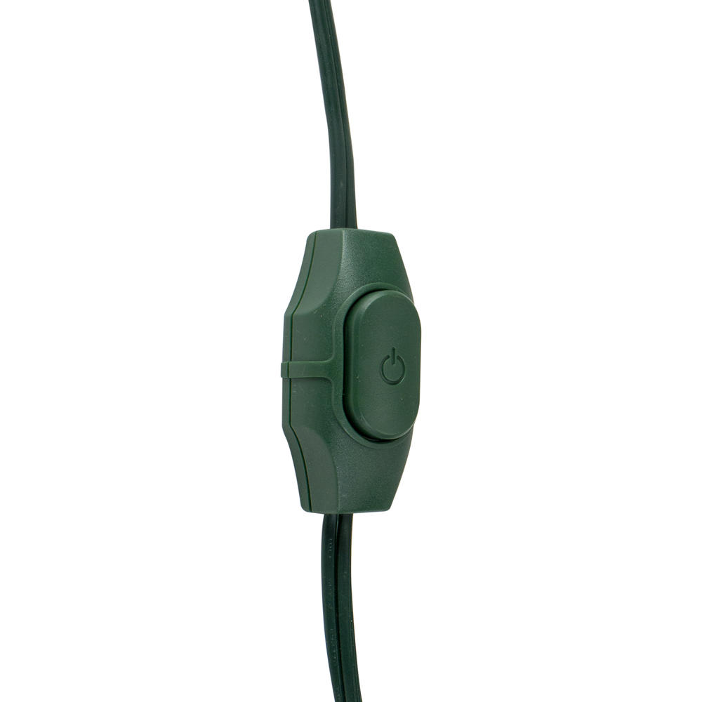 Northlight 9ft Green Indoor Extension Power Cord with 9-Outlets and Foot Switch
