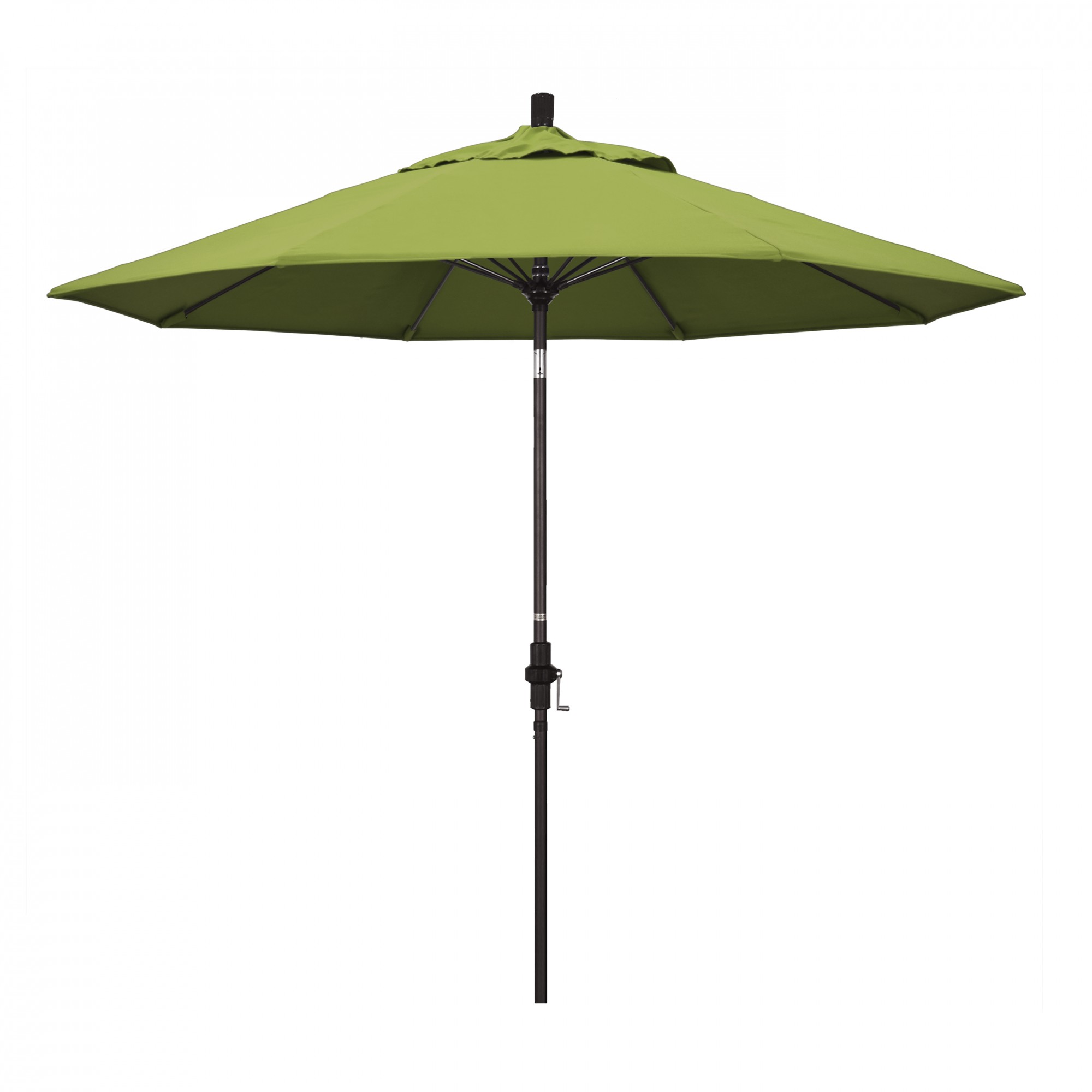 Outdoor Living and Style 9ft Outdoor Sun Master Series Patio Umbrella With Crank Lift and Collar Tilt System, Apple Green