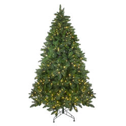 Northlight 7.5' Pre-Lit Medium Mixed Scotch Pine Artificial Christmas Tree - Warm White LED Lights