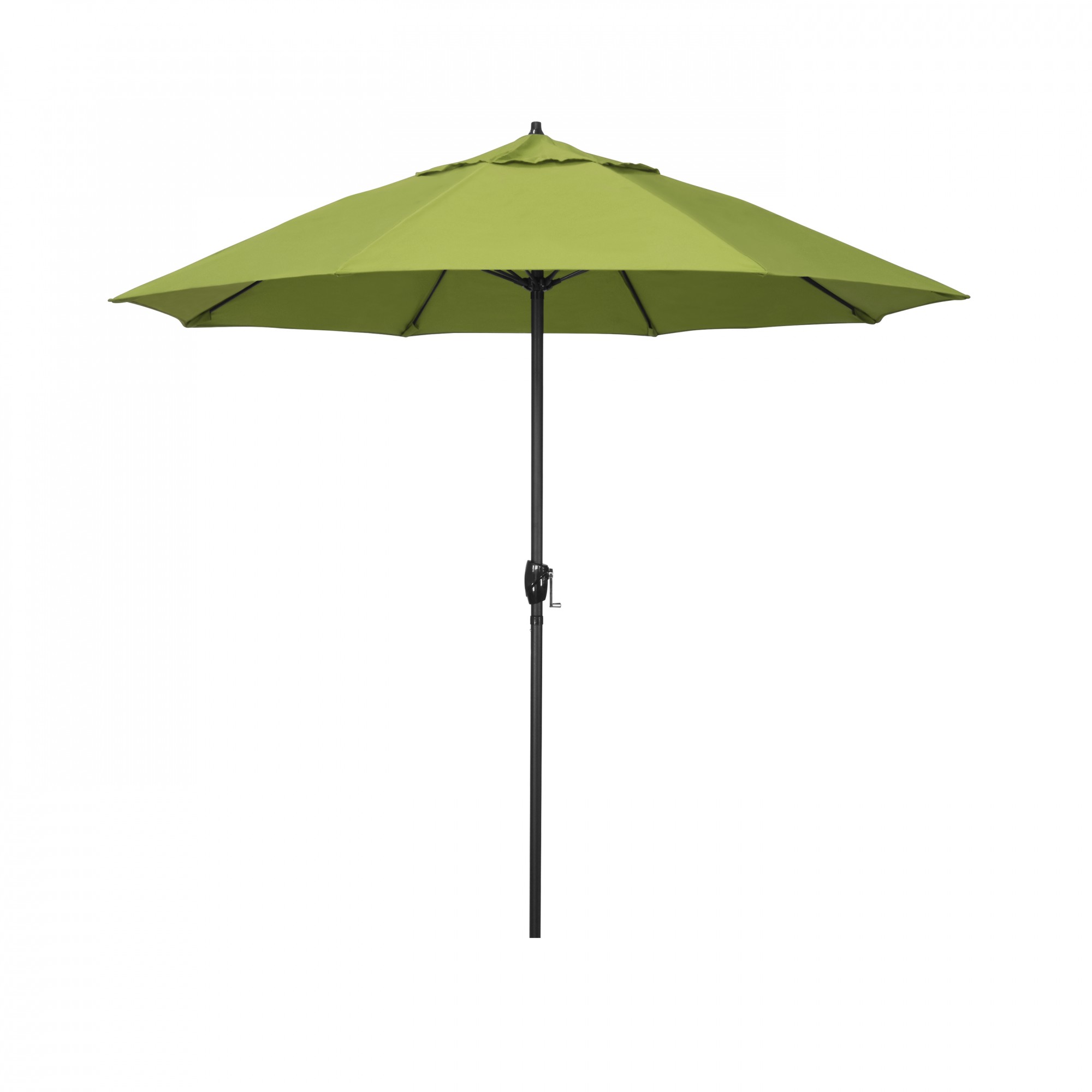 Outdoor Living and Style 9ft Outdoor Casa Series Sunbrella Canopy Patio Umbrella With Crank Open and Auto Tilt System, Apple Green