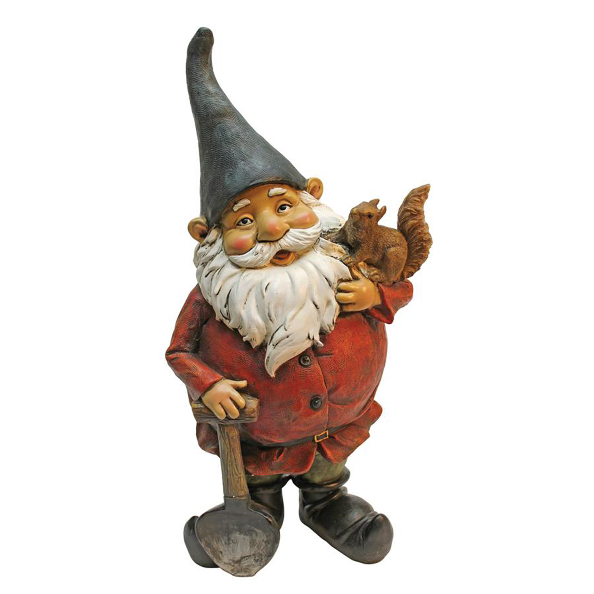 Outdoor Living and Style 17" Digger Gnome Hand Painted Outdoor Garden Statue