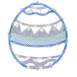 Northlight 17" LED Lighted Blue Easter Egg Spring Window Silhouette Decoration