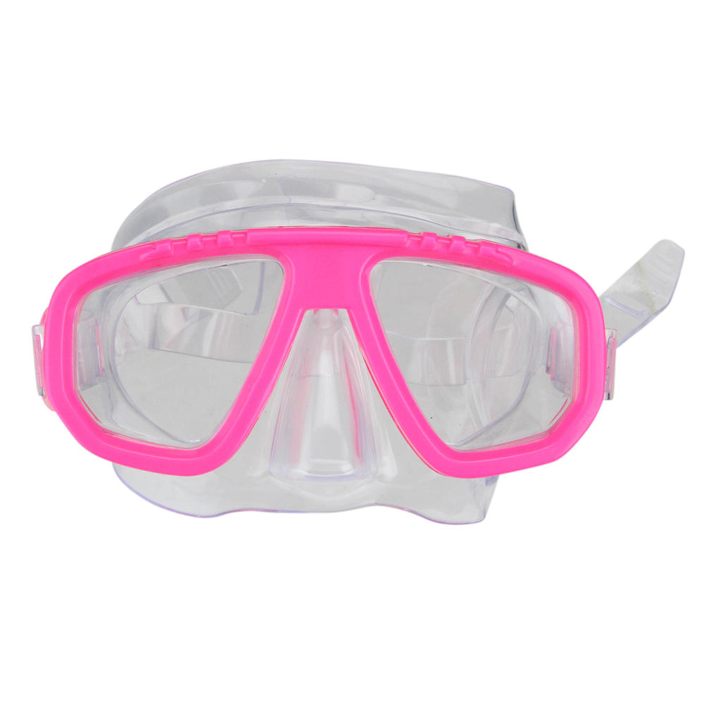 Swim Central 6.75" Vibrant Pink and Clear Newport Recreational Swim Mask for Children