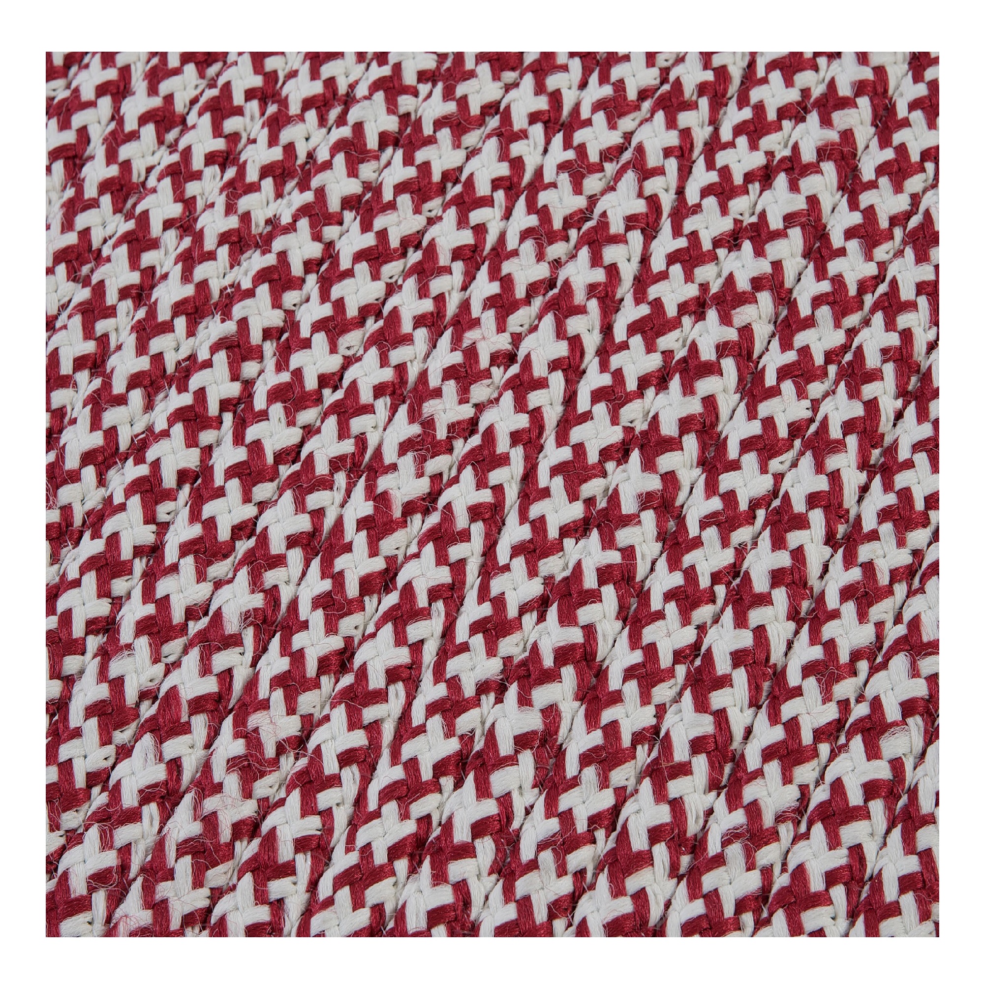 Colonial Mills 2.5' x 7' Red and White Reversible Rectangular Handcrafted Runner Rug
