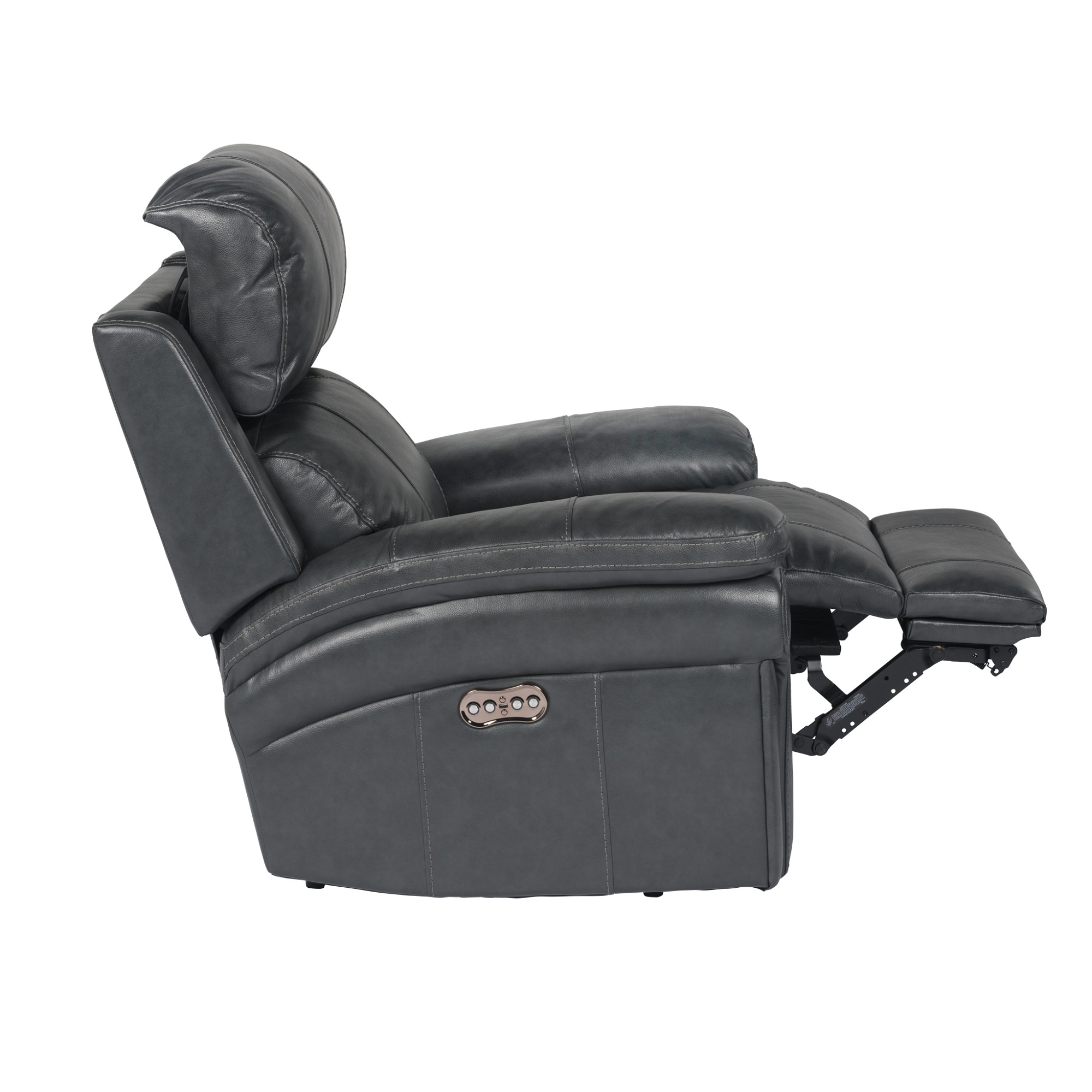 The Hamptons Collection 51" Black Leather Power Reclining Chair
