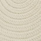 Colonial Mills 3' White Modern Casual Braided Rug