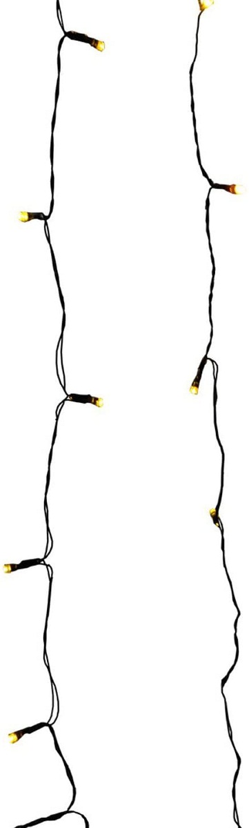 Sienna 20 Battery Operated Gold LED Wide Angle Christmas Lights - 6.25 ft Green Wire