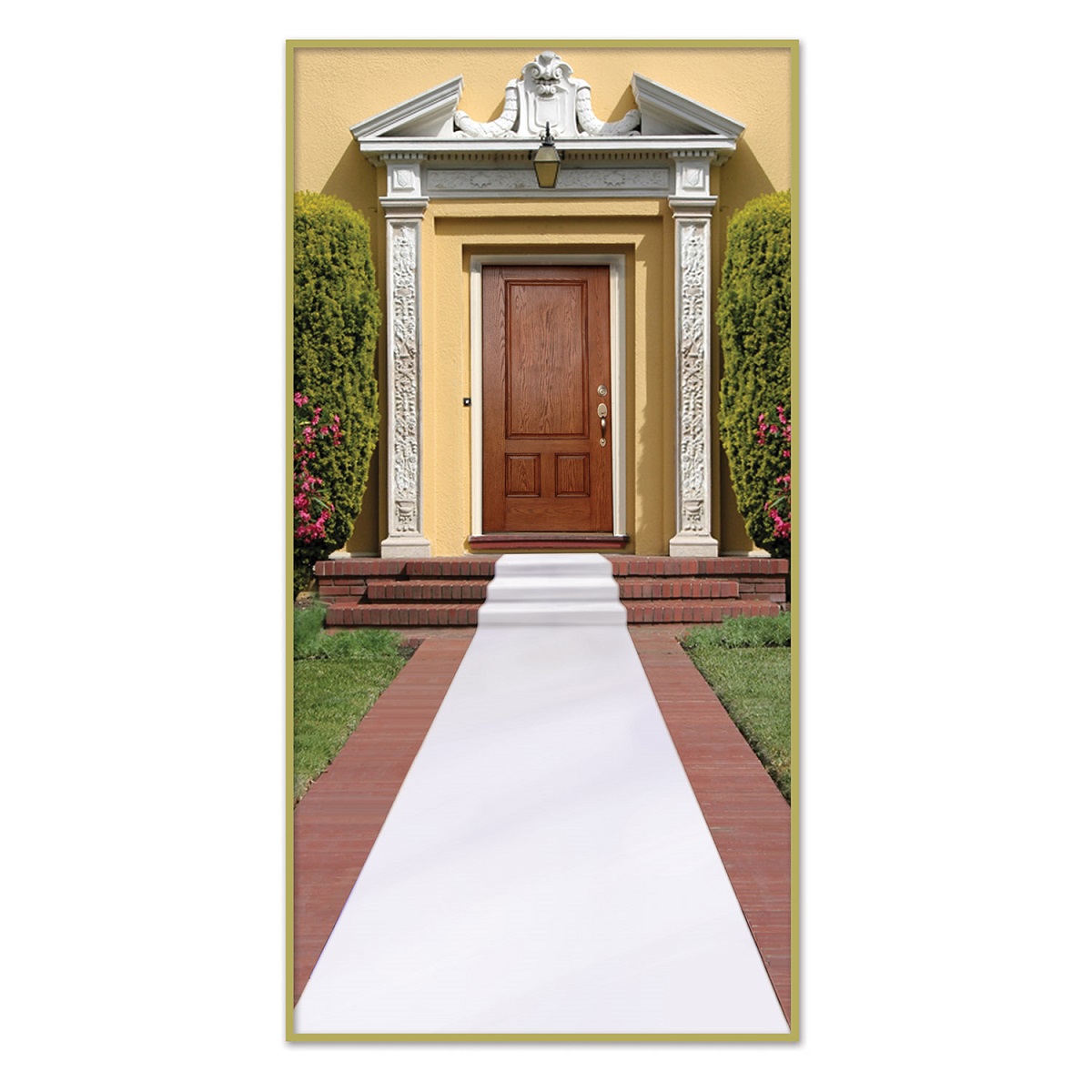 Party Central Pack of 6 White Wedding Carpet Runner Party Decorations 2' x 15'