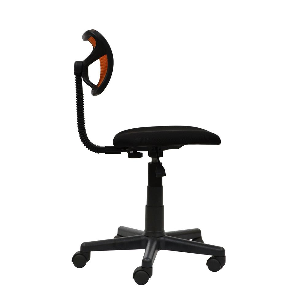 Techni Office Solutions 28" Orange and Black Contemporary Student Mesh Task Office Chair