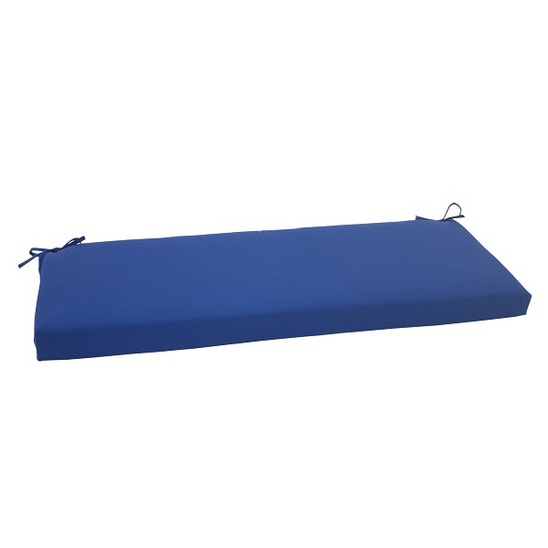 Pillow Perfect 45" Navy Blue Solid Outdoor Patio Bench Cushion
