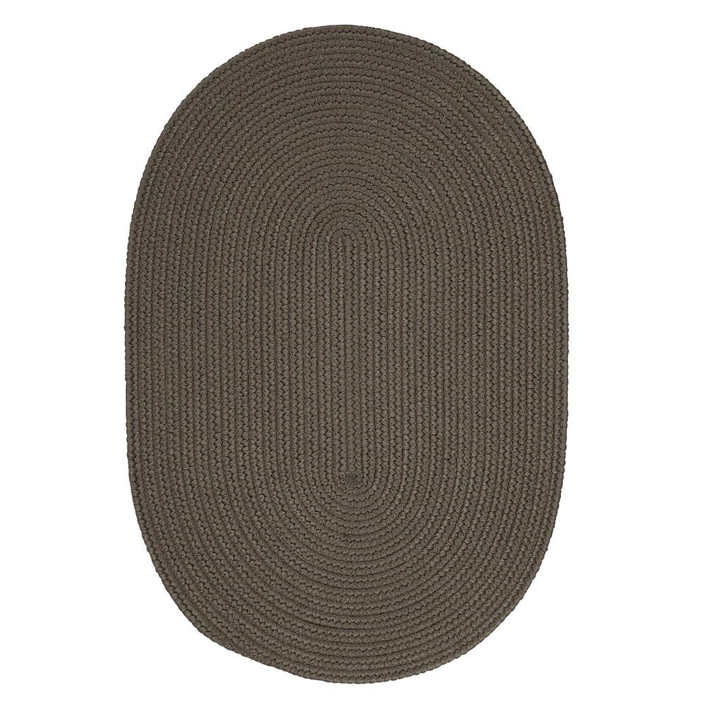 Colonial Mills 15' x 20' Dark Gray Solid Handcrafted Outdoor Reversible Area Throw Rug