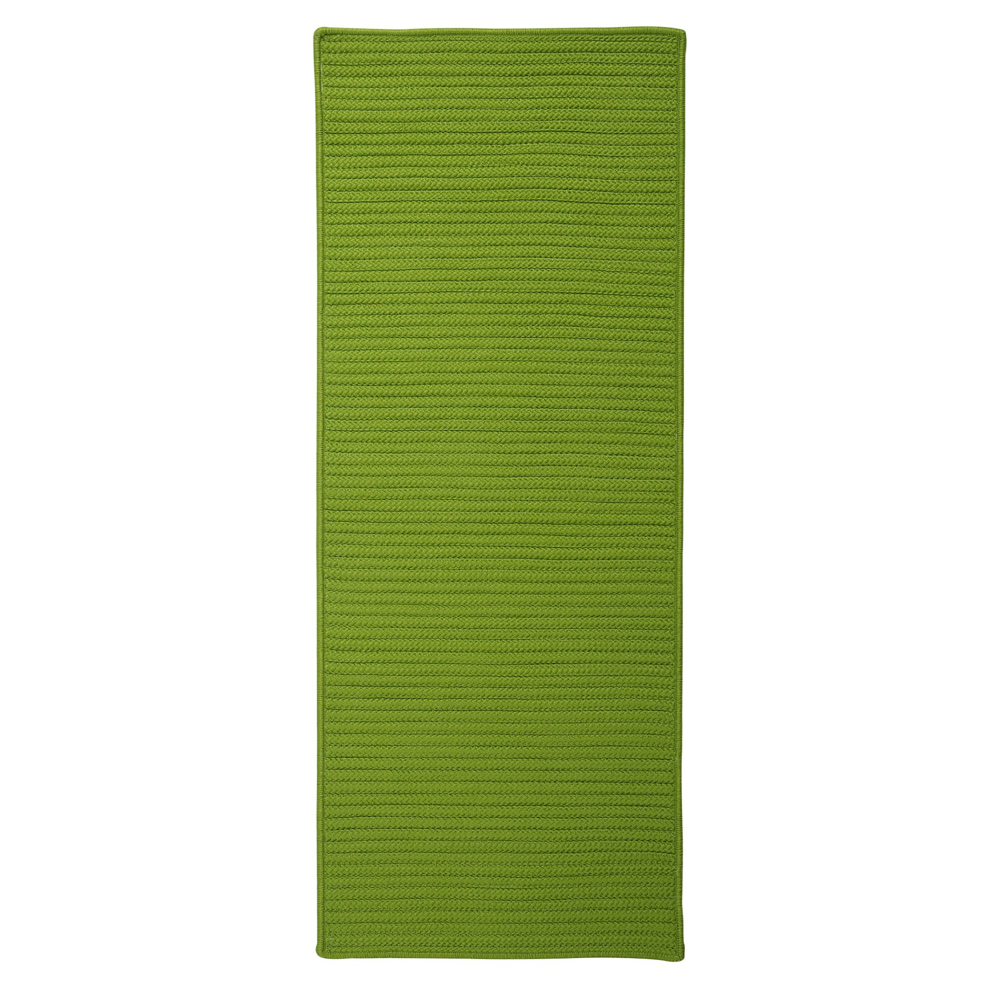 Colonial Mills 2' x 4' Green Handcrafted Reversible Outdoor Area Throw Rug